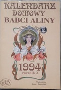 Kalendarz domowy babci Aliny 1994 rocznik X