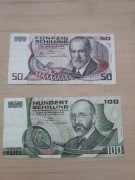 Zestaw Austria 50 100 szilingów