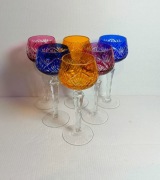 Kieliszki kryształowe do wina, remer, roemer