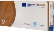 RĘKAWICZKI NITRYLOWE  XL niebieskie BEZPUDROWE "tzw gumowe"100 szt.