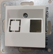 KARRE Płytka czołowa do gniazd teleinformatycznych biała 90967115