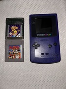 Gameboy color z dwiema grami dr Mario i tweety’s highflying adventure
