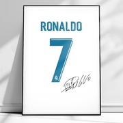 Plakat na ścianę A3 w ramce Cristiano Ronaldo z Realu Madryt 17/18