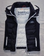 Sygnowany bezrękawnik kamizelka SUPERDRY The Fuji Double Zip Vest r. XS/S 
