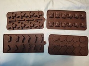 Zestaw silikonowych świątecznych form do czekolady