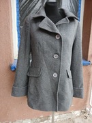 Płaszczyk flauszowy szary 