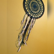 Łapacz snów, ręcznie wykonany, śr. 38 cm. 
