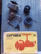 Radziecki stary kołowrotek spinningowy katywka