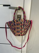 Torebka koszyczek pleciona torebka