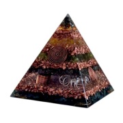 Orgonit Piramida Odpromiennik Piryt Cytryn Oliwin Zoisyt Kryształ Srebro