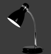Lampa biurkowa Apollo 1-punktowa E27 czarna solidna (65)