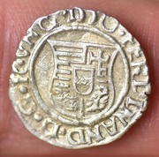 Węgry Ferdynand I denar 1550 Kremnica