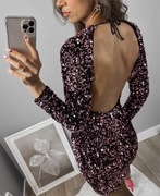 Cekinowa sukienka zara XS S