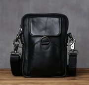 Torba skórzana, kompaktowa.