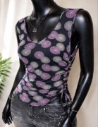 Top koła fioletowe vintage rozmiar s/m