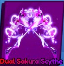 Dual Sakura Scythe Blade Ball Roblox. Produkt wirtualny.