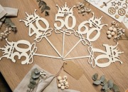 Topper piker urodzinowy na tort bukiet 