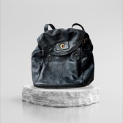 MARC BY MARC JACOBS plecak czarny torebka skórzana skóra naturalna vintage