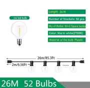 Żarówki led zewnętrzne 50 sztuk, 26m