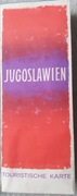 Turystyczna mapa Jugosławii wydana w 1970 roku