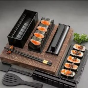 DIY Zestaw do robienia sushi 3 częściowy Profesjonalny czarny