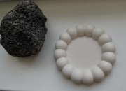 Elegancka taca dekoracyjna, bąbelkowa, na biżuterię. Hand Made jesmonite