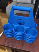 Skrzynka na 6 piw z wygodną rączką masywna