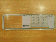 UNITRA Diora radio budzik Re 105 Czapla Pionier panel przedni front NOS