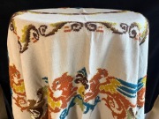 OBRUS AUTORSKI  z HERBEM/GRYFEM, HAFT.170x136cm.OKAZJA.