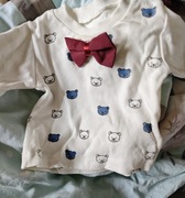 Bluzeczka z muszka 6-9 miesięcy 80 