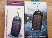 Powerbank 2x 5000mah 10000mah ładowany solarnie 