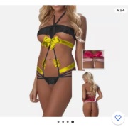 Czarne body koronkowe erotyczne 36 s 38 m