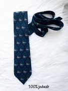 krawat, kolorowy, wzorzysty, ptaki, vintage, premium, śmieszny