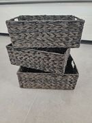 Koszyk do Przechowywania Pleciony – Organizer Uniwersalny 30x40 cm – 3 Szt.
