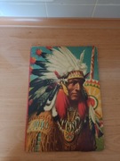 Rozkładaną makietę/ bajkę  Vojtěcha Kubašty 1960 rok.  Wioska indiańska