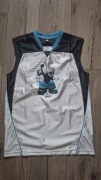 Nike Koszulka Bez Rękawów M / Biało Czarno Niebieska / Vintage Sport