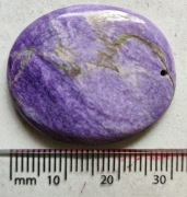 Czaroit  wisior amulet talizman broszka polerowany 