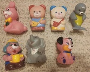 Zestaw zabawki gumowe piszczące dla niemowląt 7 sztuk