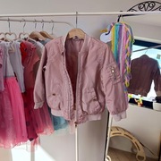 Bomberka kurtka Lindex 104 różowa oversize