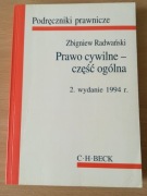 Prawo cywilne - część ogólna Podręcznik 