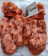 Nowe rękawiczki z futerkiem firmowe – rozmiar S