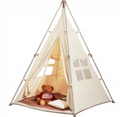 Namiot składany tipi VEVOR dla dzieci 1-5 lat, z matą i torbą do przenosz.
