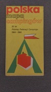 Polska Mapa campingów 1984