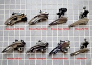 Przerzutki rowerowe przednie Shimano (Alivio, Deore, Tourney)
