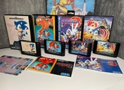 Zestaw Sonic 1, 2, 3, Spinball, Plakat - Sega Mega Drive / Genesis