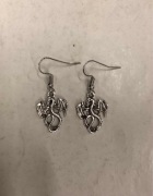 Kolczyki smoki vintage gothic gotyckie Y2K cyber