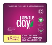 TAMPONY ZE 100% BAWEŁNY EKOLOGICZNEJ REGULAR-18szt.