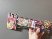 Zestaw gumek do robienia wzorów i bransoletek fioletowy