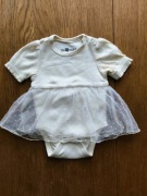 sukienko/body niemowlęce kremowe -rozmiar  62/68cm