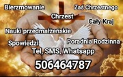 Zaświadczenia dla Chrzestnych Bierzmowanie Nauki Przedmałżeńskie 